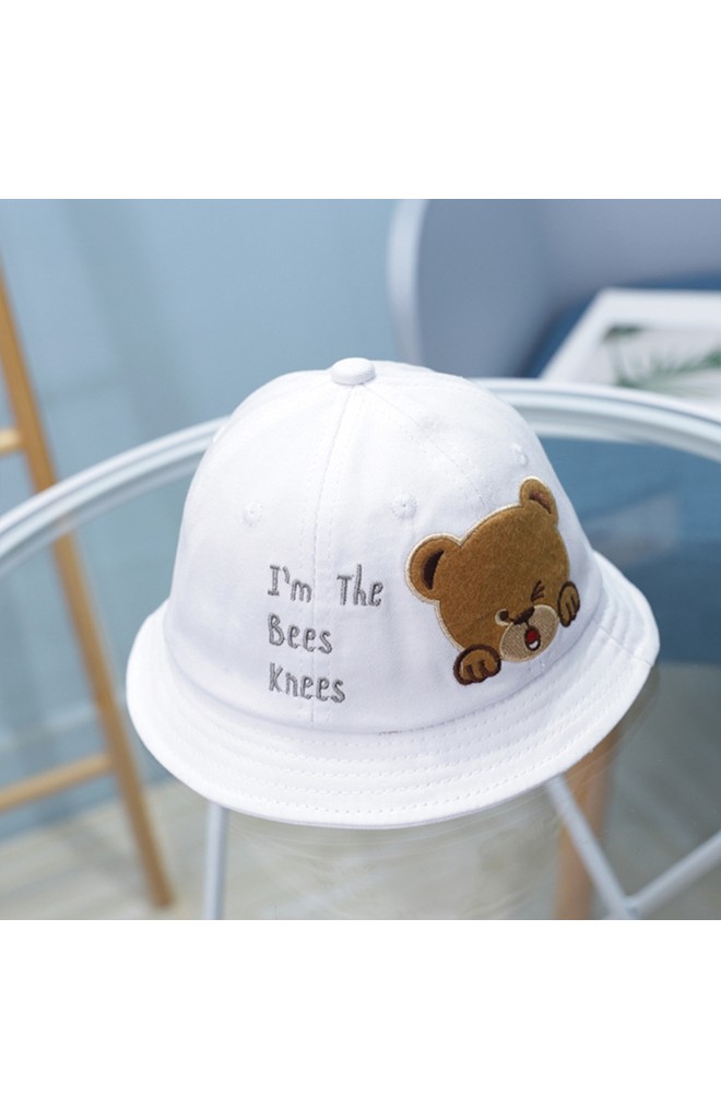 หมวก Bucket หมีน้อยปักอักษร
