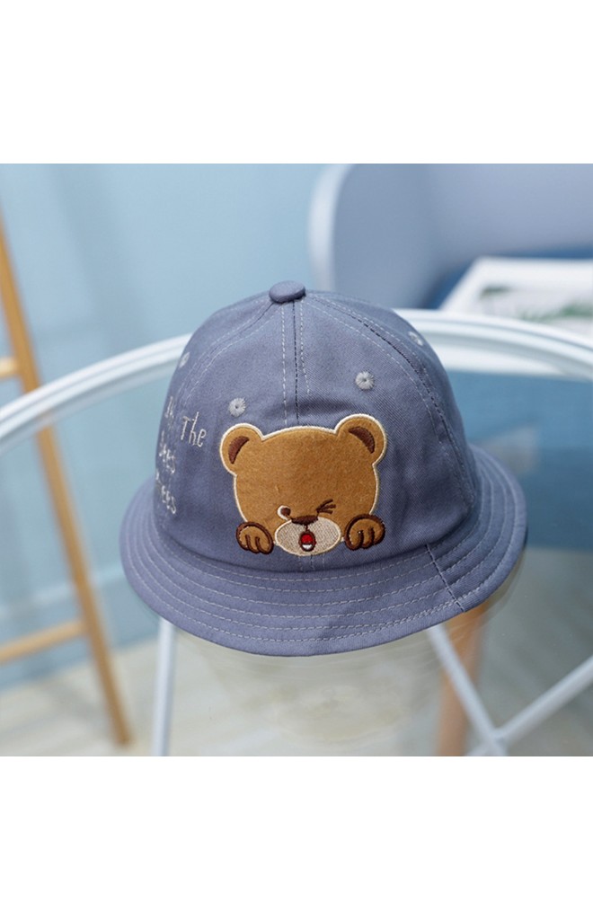 หมวก Bucket หมีน้อยปักอักษร