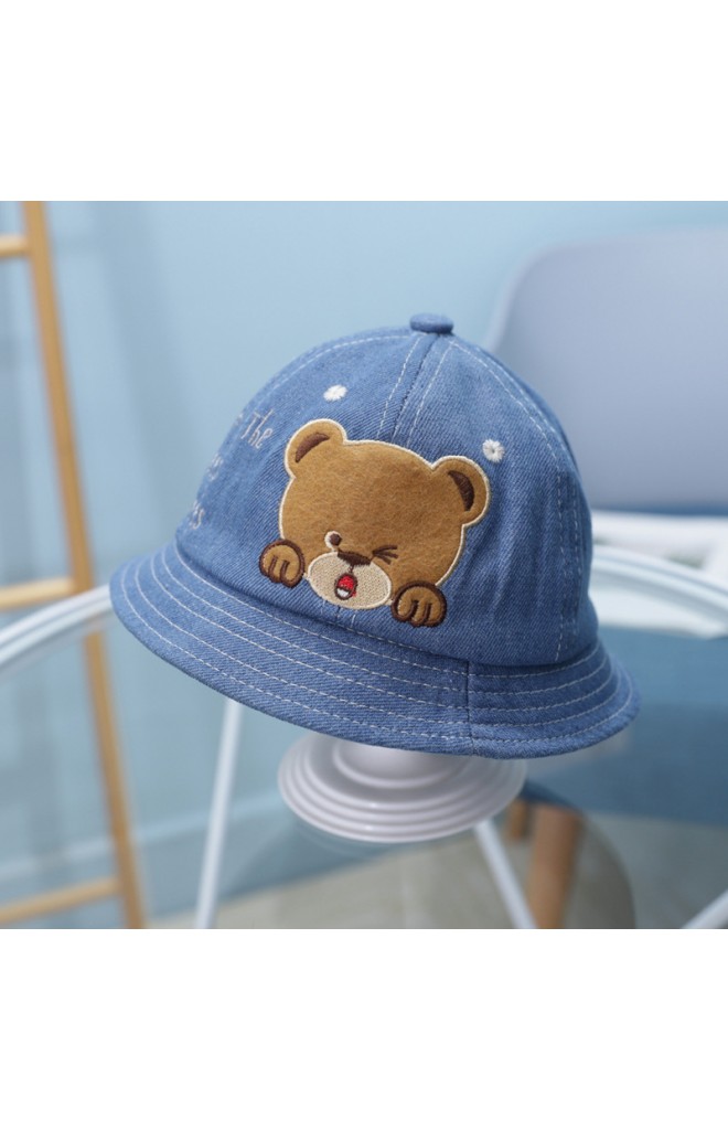 หมวก Bucket หมีน้อยปักอักษร