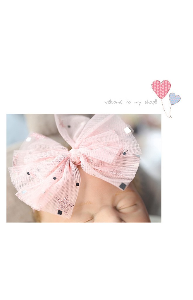 โบว์คาดผมผ้าโปร่งลายดาว จาก Angel Neitiri