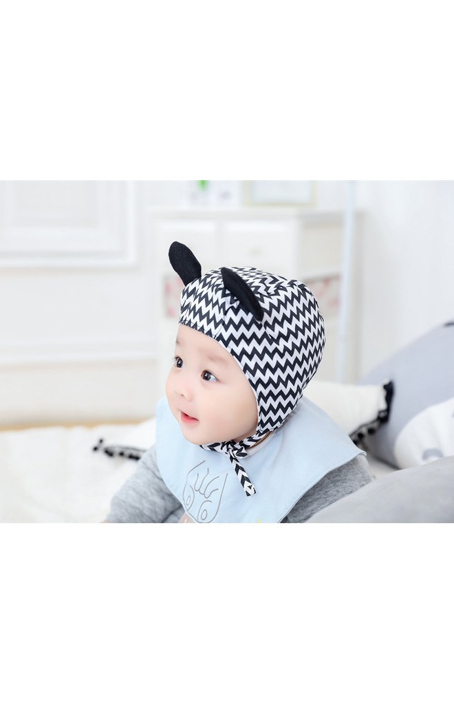 หมวกเด็กเล็กผูกคางมิกกี้ลายน่ารัก