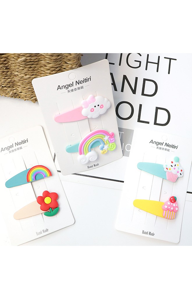 กิ๊บเด็กน่ารักสีสันสดใส แพ็ค 2 ชิ้น Angel Neitiri