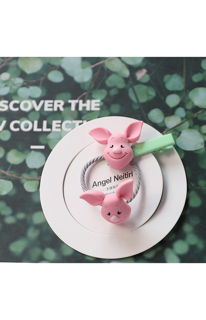 เซ็ตกิ๊บและยางรัดผมน่ารักเข้าเซ็ตกัน แพ็ค 2 ชิ้น Angel Neitir