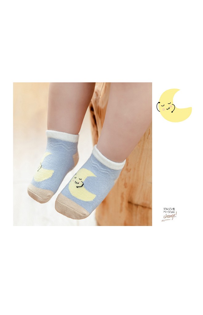 ถุงเท้าเด็กลายน่ารัก แบบข้อสั้น มีกันลื่น robibabi
