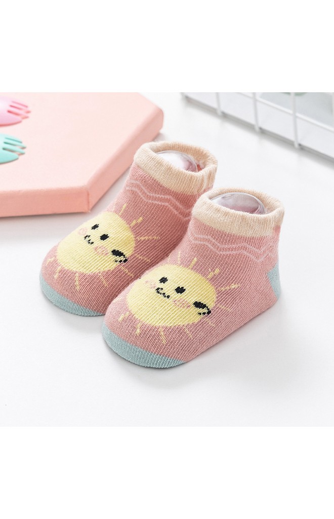 ถุงเท้าเด็กลายน่ารัก แบบข้อสั้น มีกันลื่น robibabi