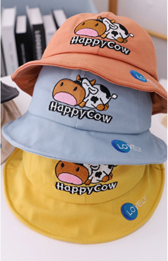 หมวก Bucket วัวน้อย Happy cow หมวก Bucket วัวน้อย Happy cow