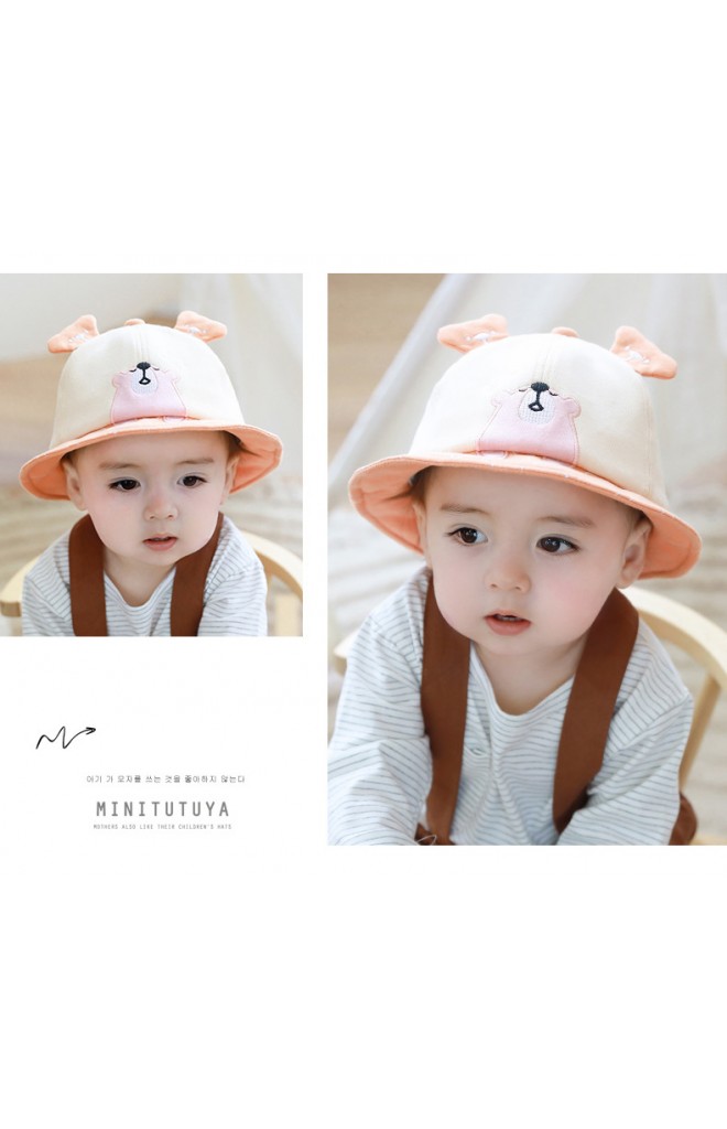 หมวกปีกรอบหมีน้อยหลับปุ๋ย tutuya