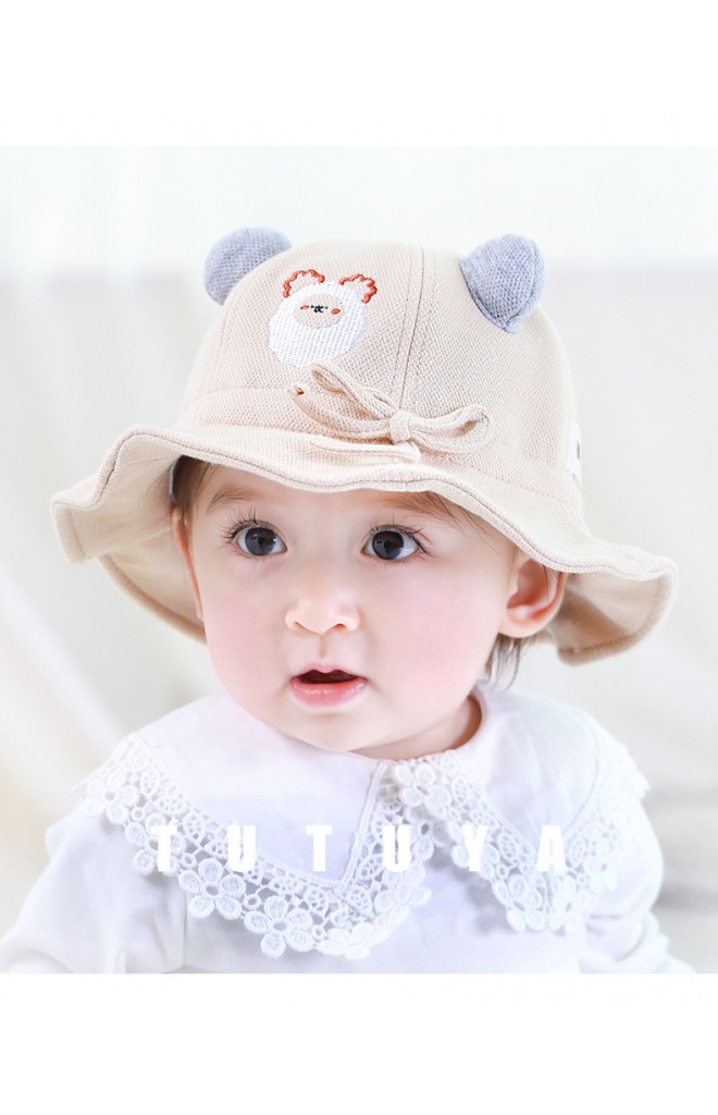 หมวกแกะน้อยผูกโบว์น่ารัก TUTUYA