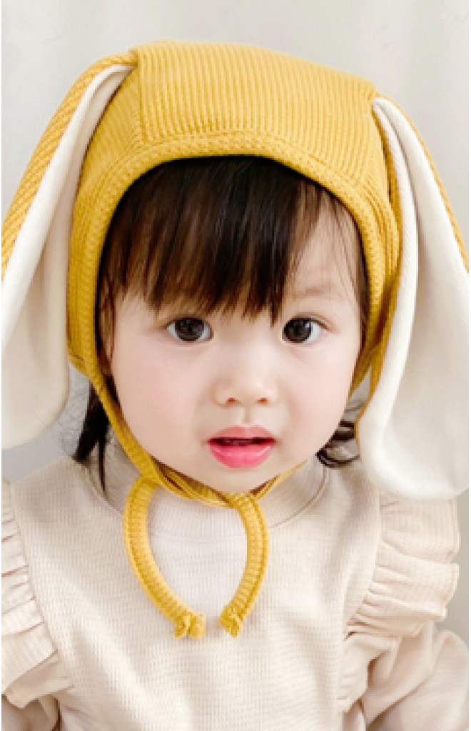 หมวกผูกคางกระต่ายหูยาว ผ้าหนานุ่ม หมวกผูกคางกระต่ายหูยาว ผ้าหนานุ่ม