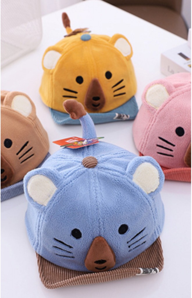 หมวกแก๊ปหมีขั้วโลก ผ้าหนานุ่ม KUKUJI หมวกแก๊ปหมีขั้วโลก ผ้าหนานุ่ม KUKUJI