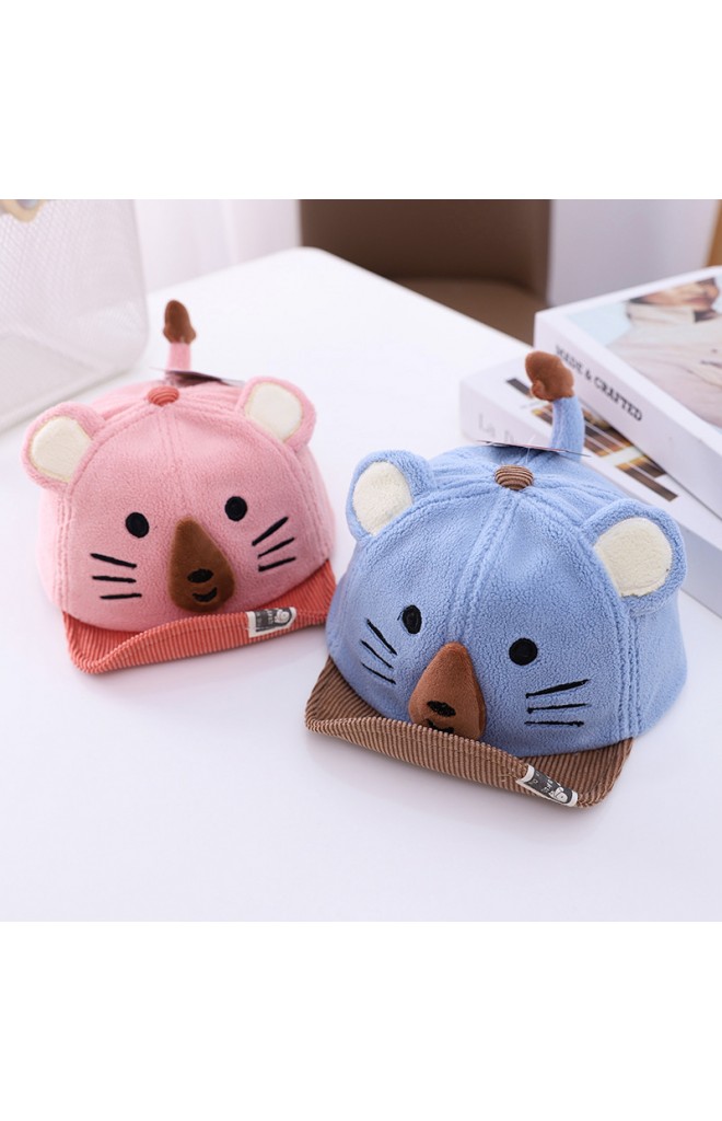 หมวกแก๊ปหมีขั้วโลก ผ้าหนานุ่ม KUKUJI