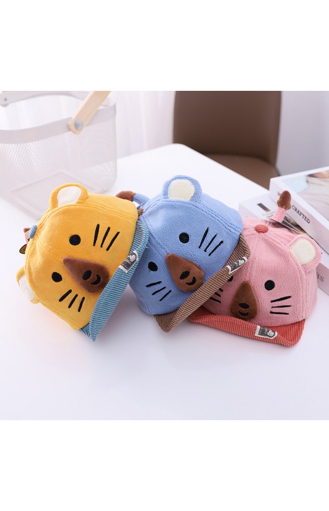 หมวกแก๊ปหมีขั้วโลก ผ้าหนานุ่ม KUKUJI