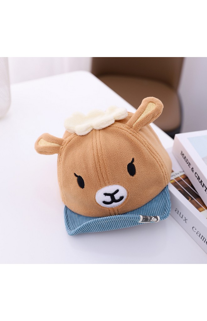 หมวกแก๊ปแกะน้อย ผ้าหนานุ่ม KUKUJI