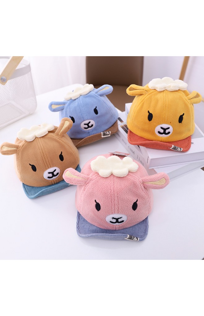 หมวกแก๊ปแกะน้อย ผ้าหนานุ่ม KUKUJI