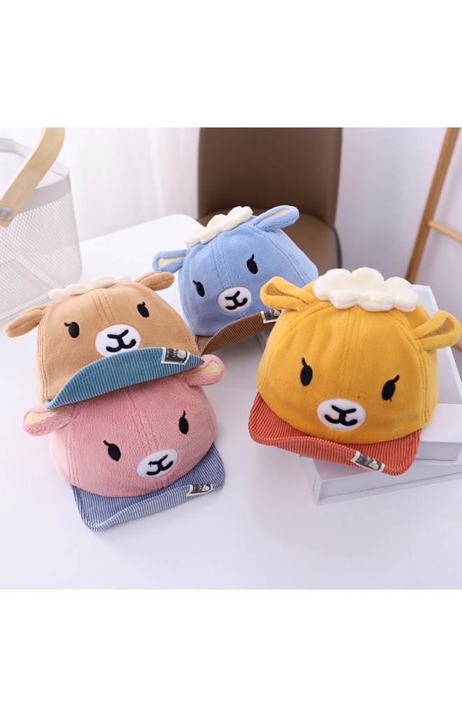 หมวกแก๊ปแกะน้อย ผ้าหนานุ่ม KUKUJI