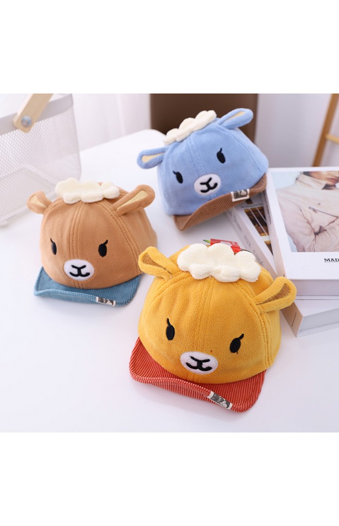 หมวกแก๊ปแกะน้อย ผ้าหนานุ่ม KUKUJI