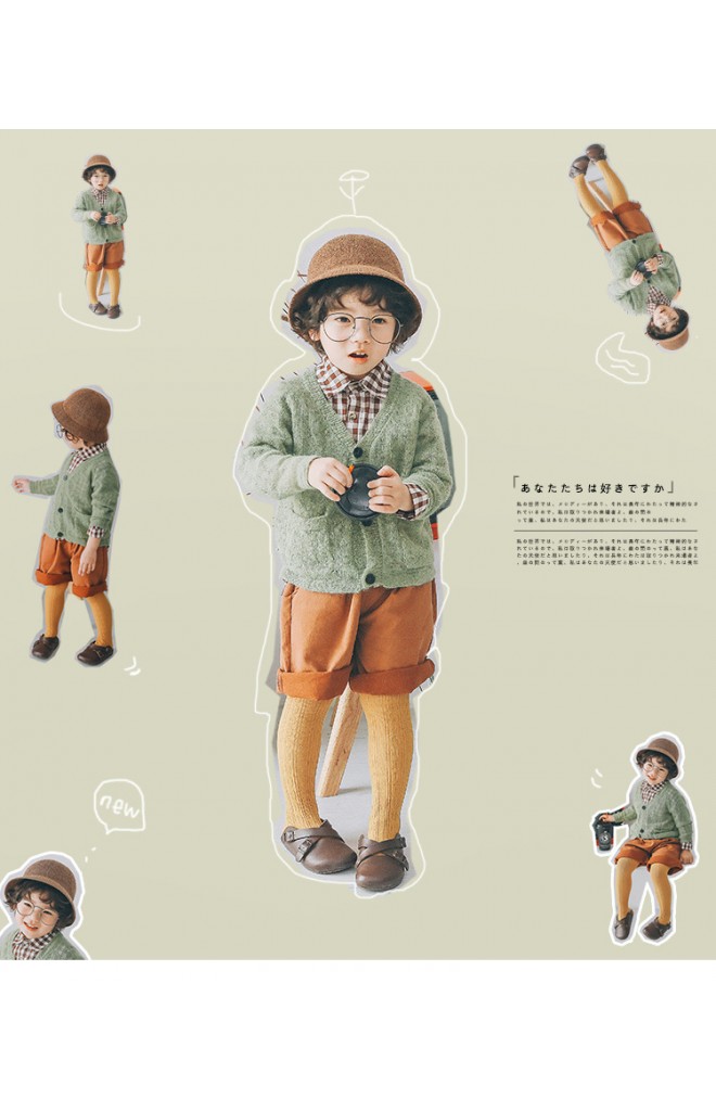 ถุงน่องเด็กแบบเต็มตัวสีพื้นทอลายสวย