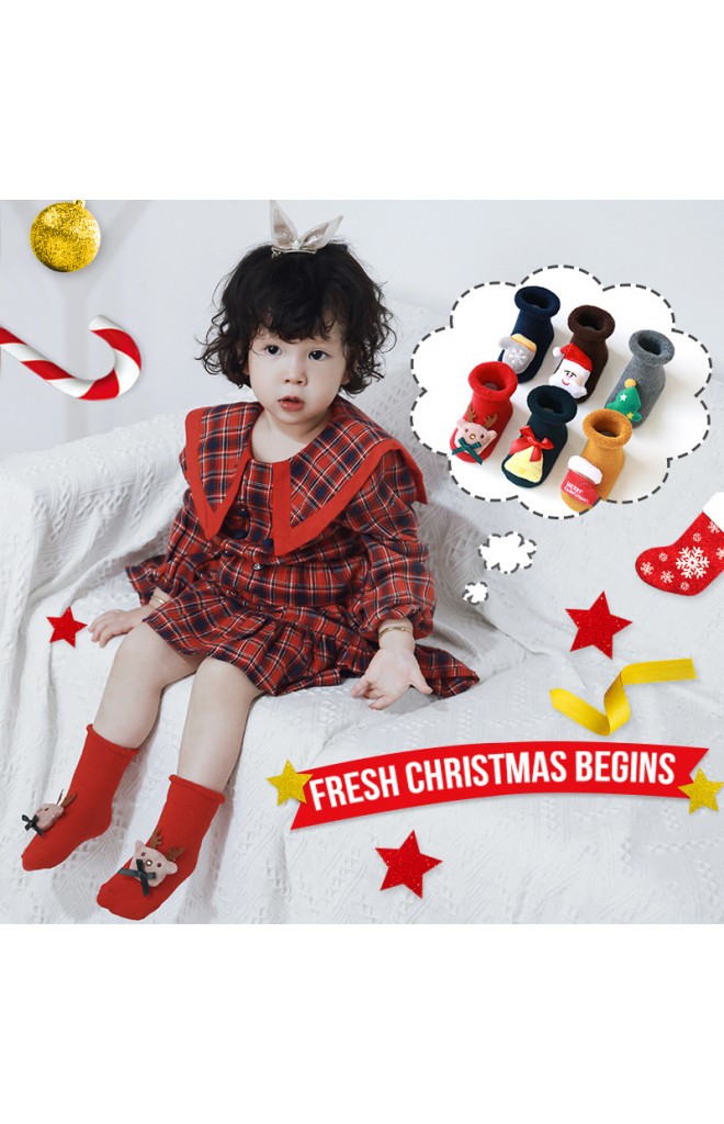 ถุงเท้าเด็กคอลเลคชั่น Merry Christmas