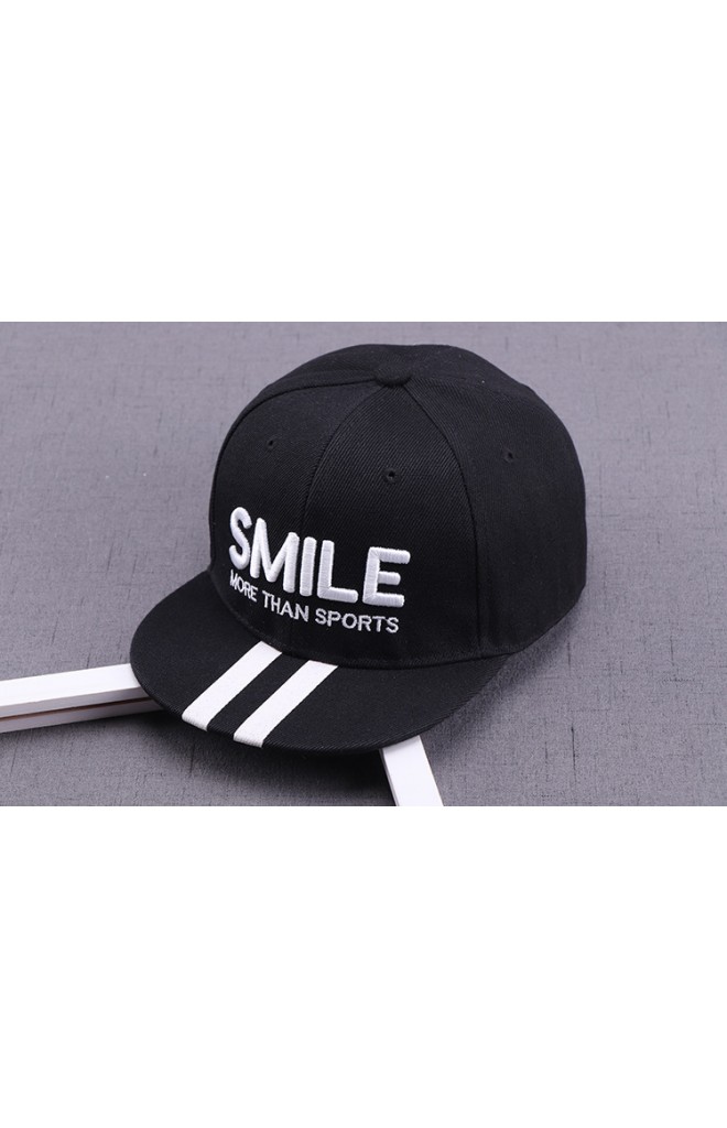หมวกแก๊ปฮิปฮอป ปัก SMILE
