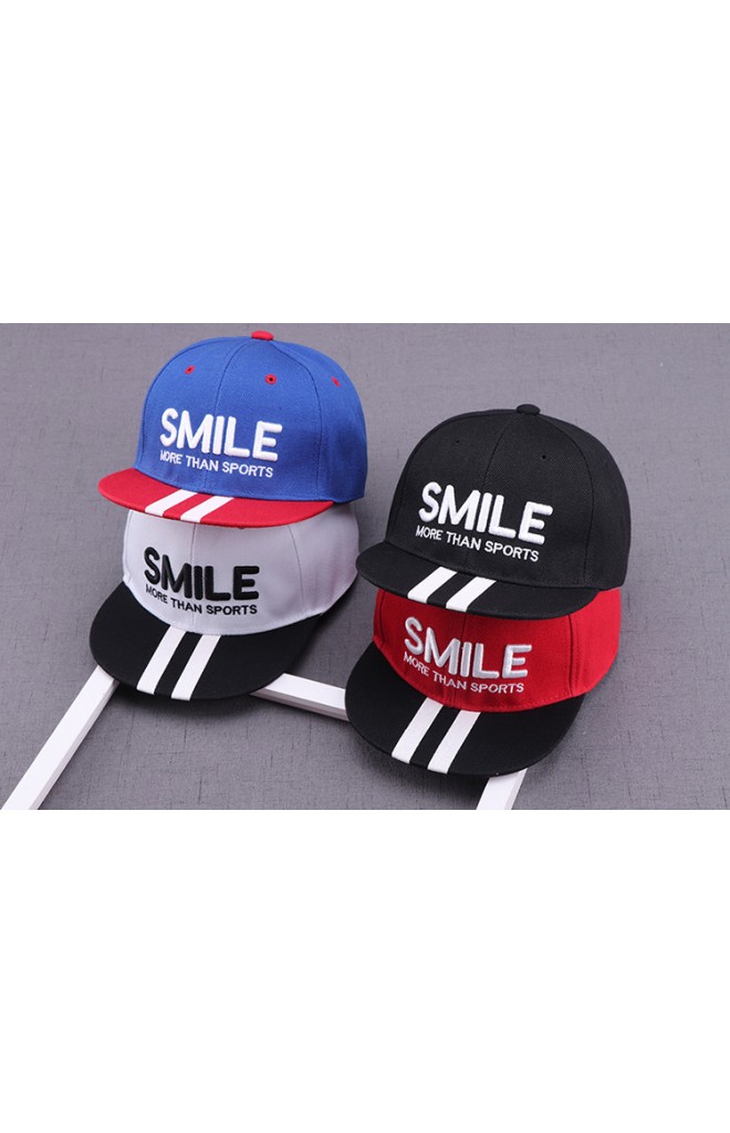 หมวกแก๊ปฮิปฮอป ปัก SMILE