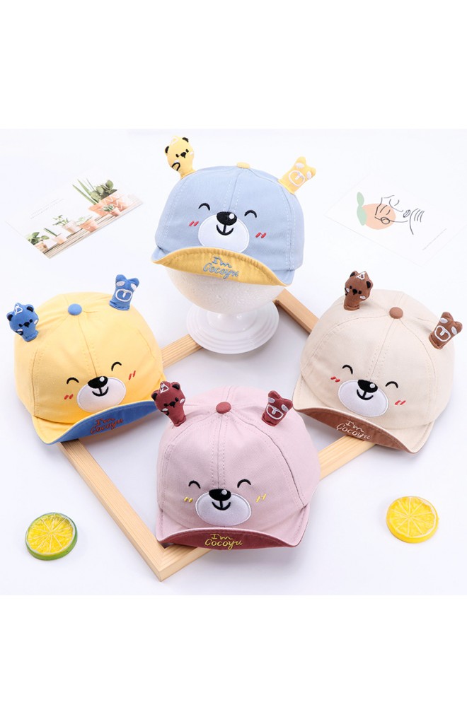 หมวกแก๊ปหมีน้อยน่ารัก หมวกเด็กแบบใหม่