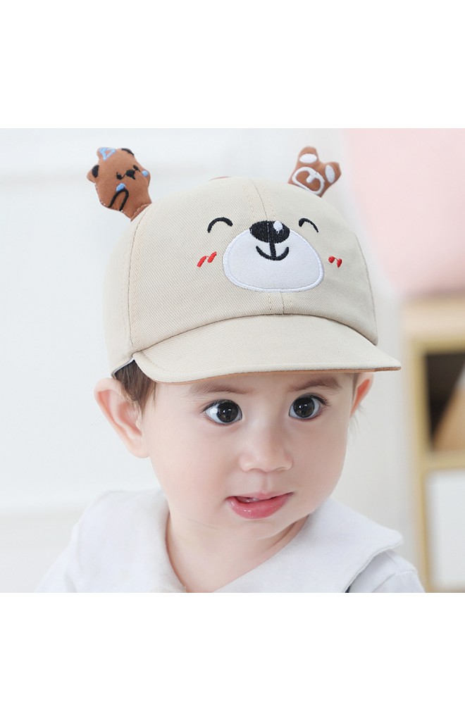 หมวกแก๊ปหมีน้อยน่ารัก หมวกเด็กแบบใหม่