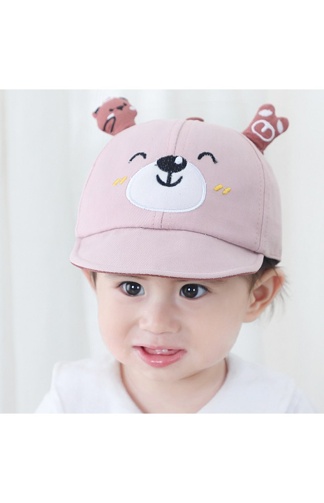 หมวกแก๊ปหมีน้อยน่ารัก หมวกเด็กแบบใหม่