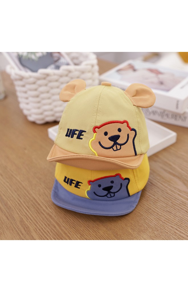 หมวกแก๊ปหมีน้อยน่ารัก ปีกหมวกพับได้