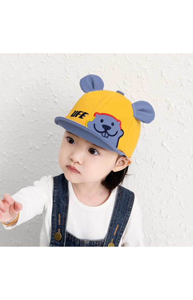 หมวกแก๊ปหมีน้อยน่ารัก ปีกหมวกพับได้
