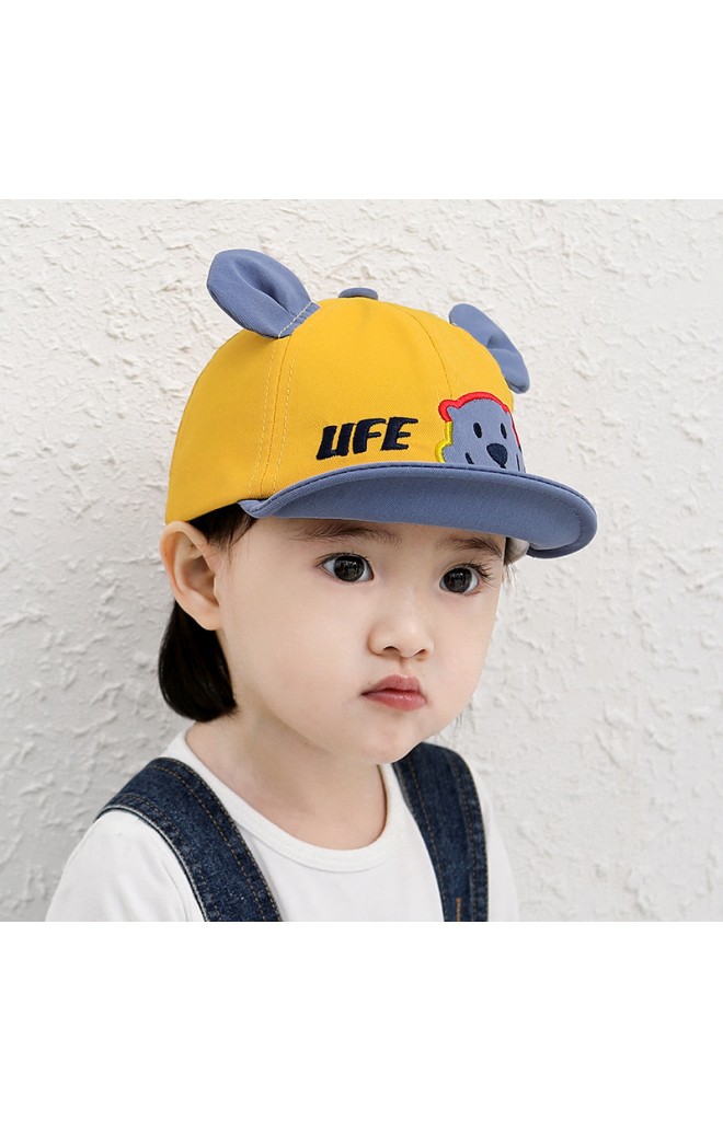 หมวกแก๊ปหมีน้อยน่ารัก ปีกหมวกพับได้