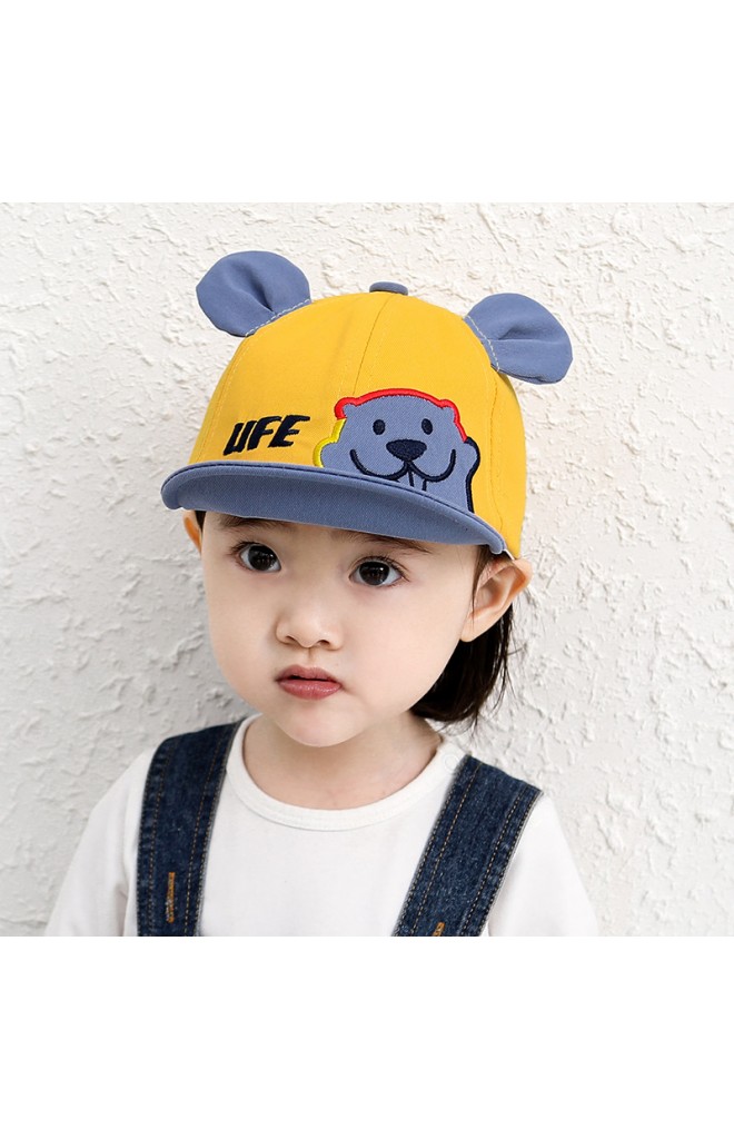 หมวกแก๊ปหมีน้อยน่ารัก ปีกหมวกพับได้