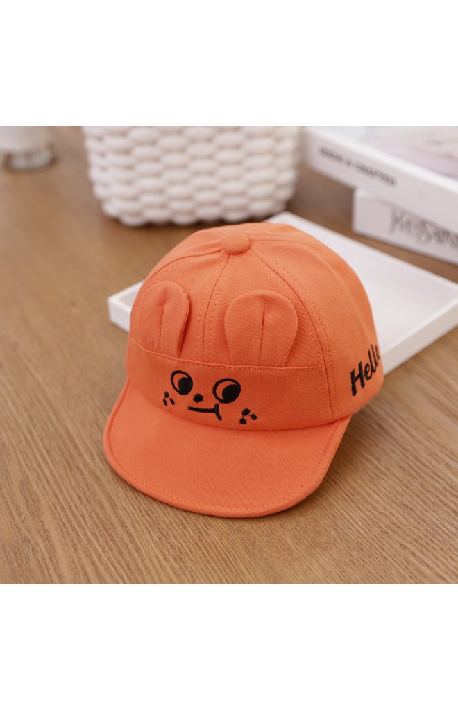 หมวกแก๊ปหน้าการ์ตูน ปัก Hello จาก kukuji