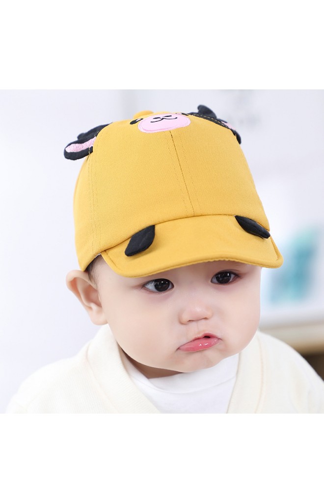 หมวกแก๊ปวัวน้อยน่ารัก ปีกหมวกพับได้