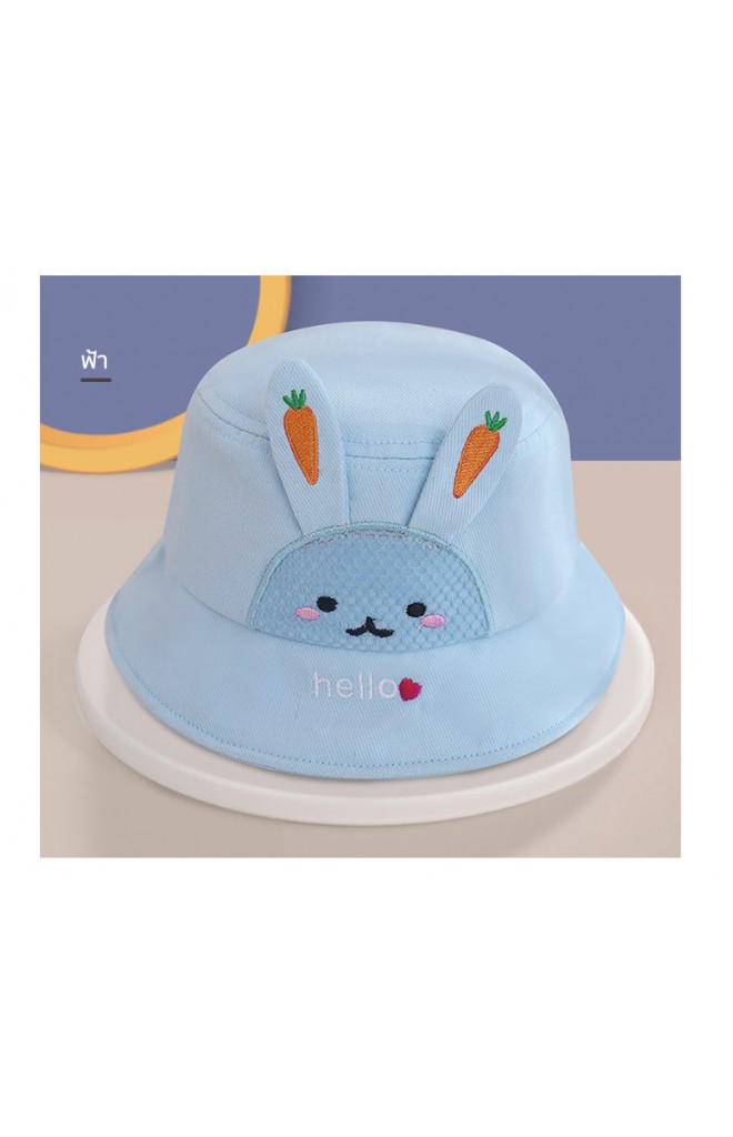 หมวก Bucket กระต่ายปัก hello จาก GZMM