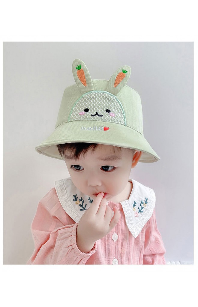 หมวก Bucket กระต่ายปัก hello จาก GZMM