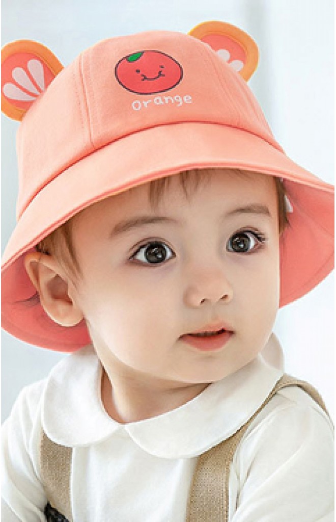หมวก Bucket กันแดดส้ม GZMM หมวก Bucket กันแดดส้ม GZMM