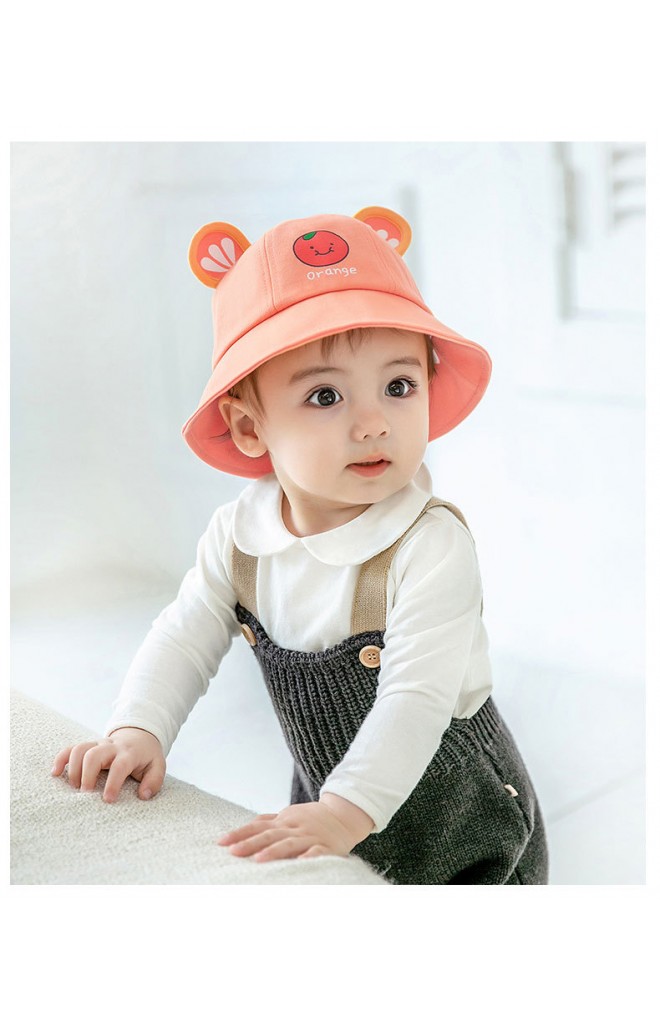 หมวก Bucket กันแดดส้ม GZMM