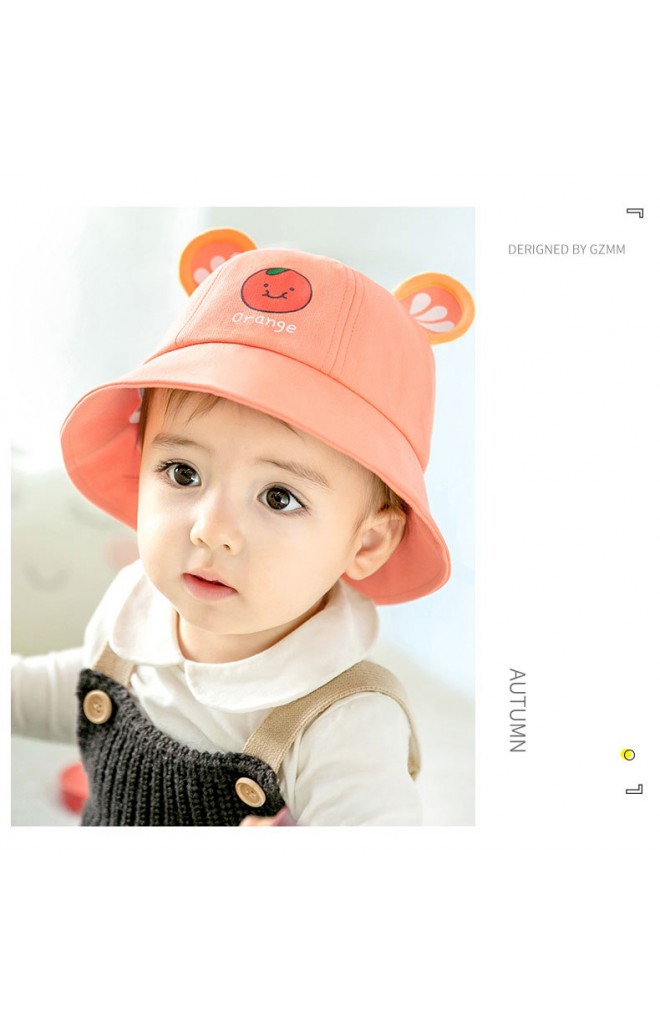 หมวก Bucket กันแดดส้ม GZMM