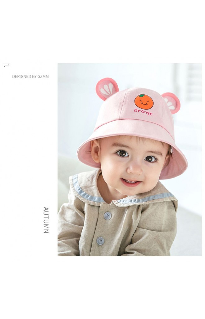 หมวก Bucket กันแดดส้ม GZMM