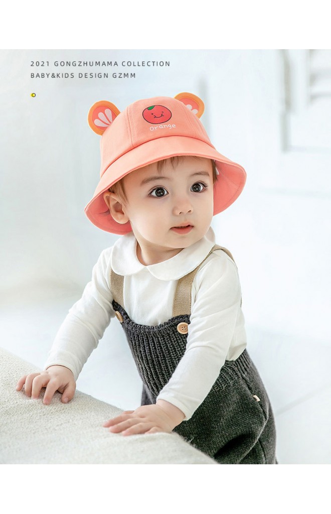 หมวก Bucket กันแดดส้ม GZMM