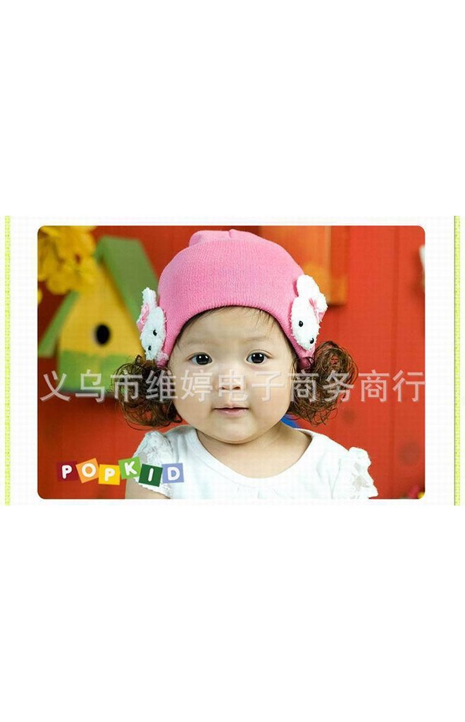 หมวกปอยผมแต่งรูปกระต่ายขาวน่ารักสุดๆ