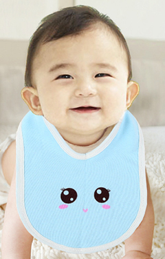 ผ้ากันเปื้อนเด็กผ้าฝ้าย รูปการ์ตูนยิ้ม