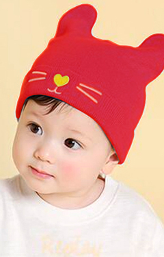หมวกบีนนี่หน้าแมวเหมียวใส่แล้วหูตั้งน่ารัก