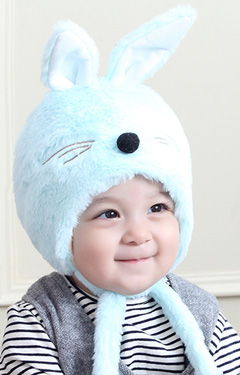 หมวกกระต่ายน้อย ขนฟูจาก TIANYIBEAR